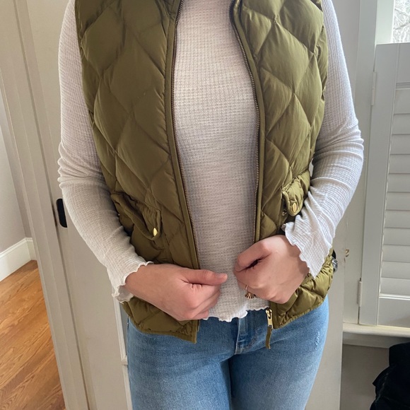 JCrew Olive Vest! - Picture 3 of 3